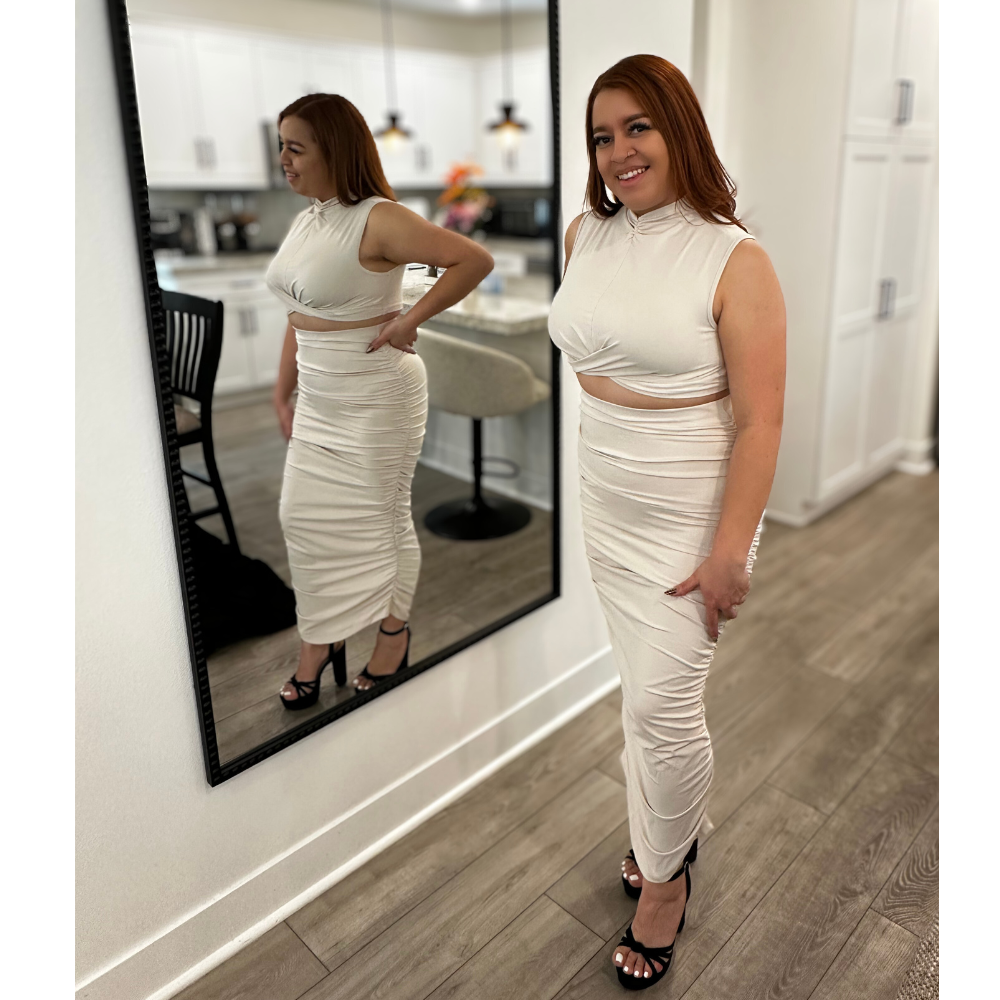 Serene Bliss Ruffle Two-Piece Set