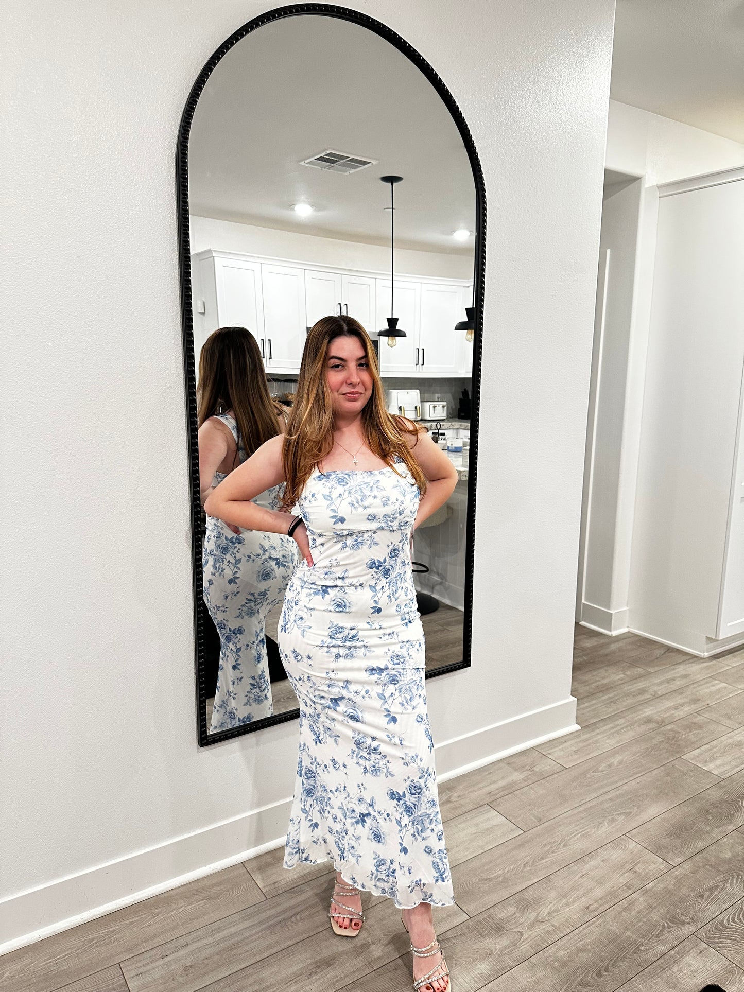 Jardin de Romance Floral Bodycon Dress